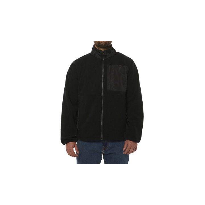 Caterpillar Clothing South Africa - Cat Men's Foundation Fleece Jackets Black OP5924673